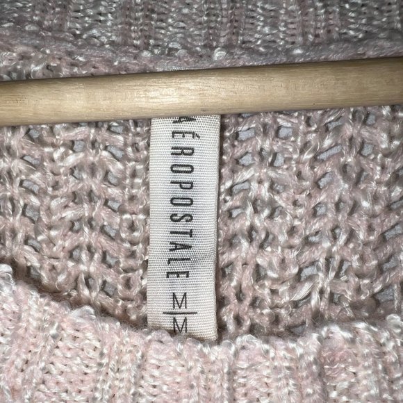 Gorgeous Aeropostale Light Pink Soft Loose Knit Sweater - Picture 4 of 6
